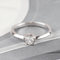 Ring 54 Ring Solitaire in white gold with 0.25 ct diamond 58 Facettes 131631