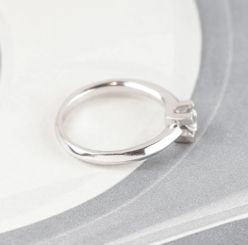 Ring 54 Ring Solitaire in white gold with 0.25 ct diamond 58 Facettes 131631