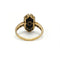 Ring 44 Art Deco - Ring in yellow gold, platinum, onyx and diamonds 58 Facettes 260233R
