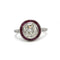Prsten 52 Art Deco - Prsten od Platinum sa dijamantom i rubinom 58 Facettes 1439