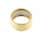 Bague Bague bandeau en or jaune et or blanc 18 ct avec diamants 58 Facettes 37826