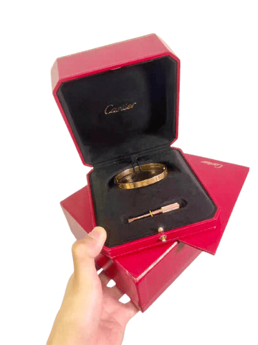 Bracelet Cartier - Bracelet Love classique en or rose 58 Facettes jnci185