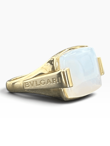 Bague 52 BVLGARI Métropolis - Bague en or jaune et pierre de lune 58 Facettes Bulgari-metropolis