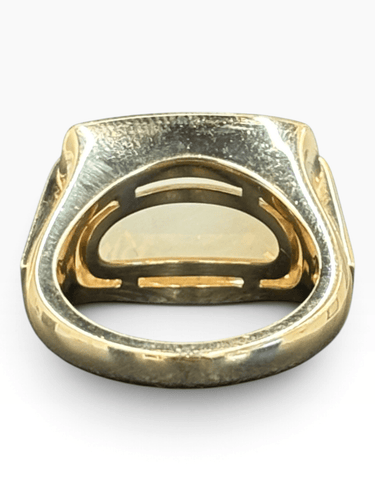 Bague 52 BVLGARI Métropolis - Bague en or jaune et pierre de lune 58 Facettes Bulgari-metropolis