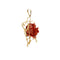 Pendentif Pendentif - Rose en corail en or jaune 18 ct 58 Facettes 37431