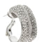 Boucles d'oreilles Boucles d’oreilles - Demi-créoles en or blanc 18 ct et diamants 58 Facettes 37833