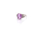 Bague 53 Bague en platine avec saphir rose 5,08 ct et diamants 58 Facettes 26545-26651