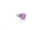 Bague 53 Bague en platine avec saphir rose 5,08 ct et diamants 58 Facettes 26545-26651