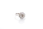 Bague 53 Bague marguerite en platine avec diamants 1 ct et 1,16 ct 58 Facettes 26583-26658