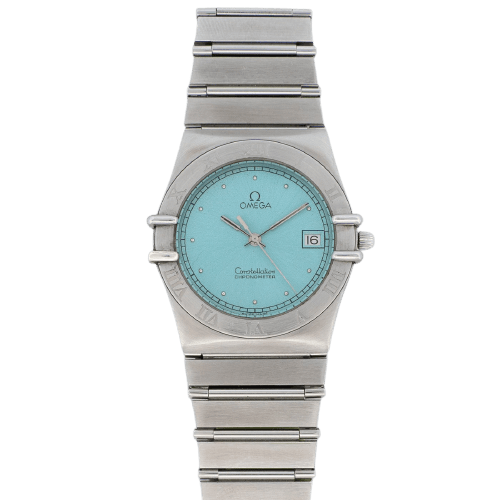 Montre Omega Constellation - Montre en acier cadran Tiffany 58 Facettes 602