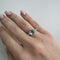 Bague 52 Donna Oro - Bague en or blanc 18 ct avec aigue-marine et diamants 58 Facettes 32455