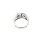 Bague 52 Donna Oro - Bague en or blanc 18 ct avec aigue-marine et diamants 58 Facettes 32455