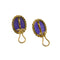 Boucles d'oreilles Boucles d’oreilles puces à camée en or jaune 18 ct 58 Facettes 36448