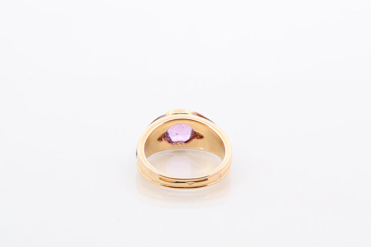 Bague 50 Mauboussin - Bague en or jaune 18k, saphir rose et diamants 58 Facettes 26623a-26643