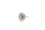 Bague 53 Bague vintage en platine et or 18k saphir de Ceylan et diamants 58 Facettes 26609-26691