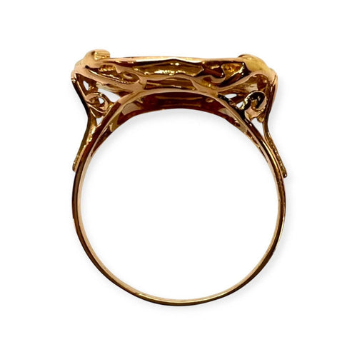Bague 60 Bague pièce 2,5 dollars américains en or jaune 750 58 Facettes 330102048