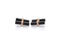 Boutons de manchette Van Cleef & Arpels - Boutons de manchette en or jaune 18k, diamants et onyx 58 Facettes 26768