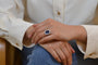 Bague 53 Bague vintage en platine avec saphir de Ceylan 4,36 ct et diamants 58 Facettes 26678-23337