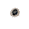 Bague 57 Bague entourage en or blanc 18 carats, saphir et diamants 58 Facettes 2690373