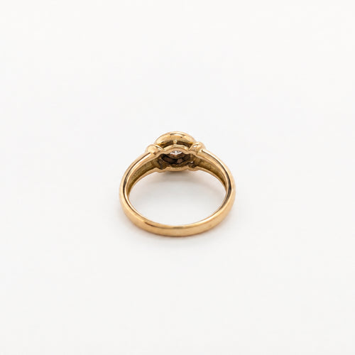 Bague 51.5 Bague vintage en or jaune et diamant 58 Facettes 38078