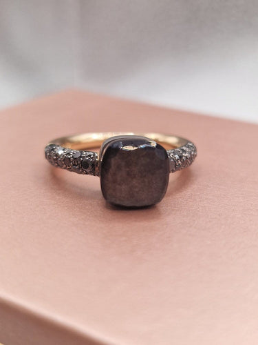 Bague 53 Pomellato Nudo Petit - Bague en obsidienne 58 Facettes CV-130