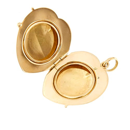 Pendentif Pendentif porte-photo cœur ouvrant en or 18 kt 58 Facettes 38391