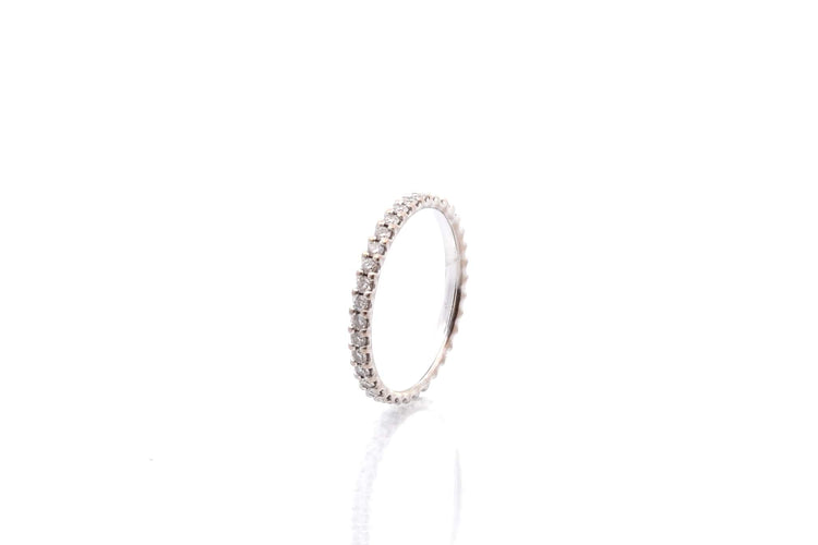 Bague 54 Alliance diamants en or 18k 58 Facettes 26848