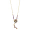Collier Gabriella Rivalta - Collier fleur émaillée en or jaune 18 ct, diamants, améthystes et perles 58 Facettes 36330