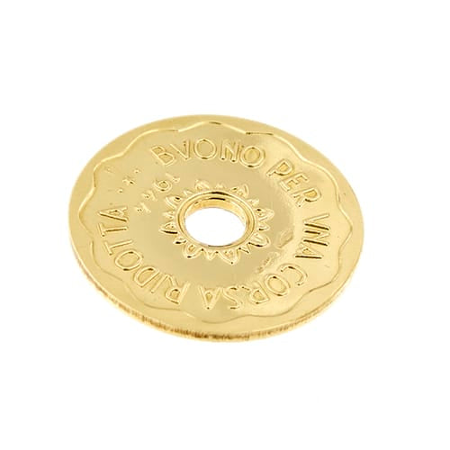Pendentif Gettone tram ATM - Pendentif en or jaune 18 ct 58 Facettes 37301