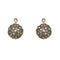 Boucles d'oreilles Boucles d’oreilles rondes en or rose 14 kt et argent, diamants 58 Facettes 36647