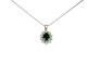 Pendentif Pendentif en or 14 ct, émeraude et diamants naturels 58 Facettes 2369
