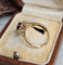 Bague 51 Bague marguerite en or jaune, saphir et diamants 58 Facettes 758