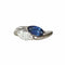 Bague 54 Bague Toi & Moi en or blanc 18k, saphir et diamant 58 Facettes 290