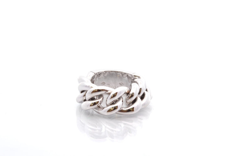 Bague 51 Dior - Bague gourmette en or 18k et diamants 58 Facettes 26906dv