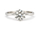 Bague 52 Solitaire en or blanc 18 carats et diamant 58 Facettes 91060
