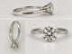 Bague 52 Solitaire en or blanc 18 carats et diamant 58 Facettes 91060