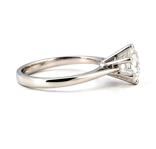 Bague 52 Solitaire en or blanc 18 carats et diamant 58 Facettes 91060