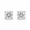 Boucles d'oreilles Puces d'oreilles en or blanc et diamants 58 Facettes BO-003