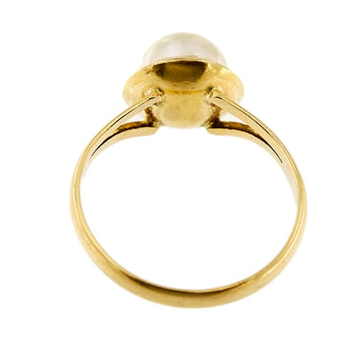 Bague Bague - Perle en or jaune 18 ct 58 Facettes 34876