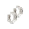 Boucles d'oreilles Salvini - Boucles d'oreilles créoles en or blanc 18 ct et diamants 58 Facettes 36633