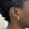Boucles d'oreilles Salvini - Boucles d'oreilles créoles en or blanc 18 ct et diamants 58 Facettes 36633