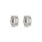Boucles d'oreilles Salvini - Boucles d'oreilles créoles en or blanc 18 ct et diamants 58 Facettes 36633