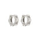 Boucles d'oreilles Salvini - Boucles d'oreilles créoles en or blanc 18 ct et diamants 58 Facettes 36633