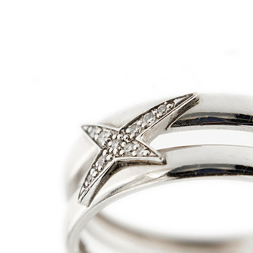 Bague Mauboussin Étoilement Divine - Bague étoile en or blanc 18 ct et diamants 58 Facettes 38565