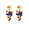 Boucles d'oreilles Boucles d’oreilles pendantes en or jaune 18 ct avec lapis-lazuli et perles 58 Facettes 38682