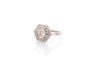 Bague 55 Bague en platine sertie de diamants 58 Facettes 26864-26982