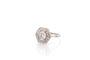 Bague 55 Bague en platine sertie de diamants 58 Facettes 26864-26982