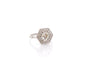 Bague 55 Bague en platine sertie de diamants 58 Facettes 26864-26982