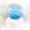 Bague 52 Pomellato Capri - Bague en or blanc, turquoise et diamants 58 Facettes 535R26_M