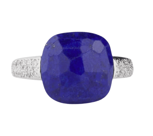 Bague 53 Pomellato Capri - Bague en or blanc, lapis-lazuli et diamants 58 Facettes 536S26_M